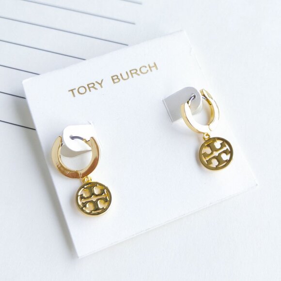 Tory Burch Miller Huggie Hoop Earring - Picture 2 of 4